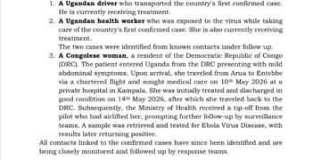 Ebola outbreak, uganda confirms 3 cases