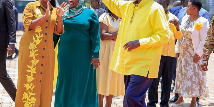 Hajjat Namyalo Joins Museveni, NRM Leaders at Kololo Parliamentary Caucus Meeting